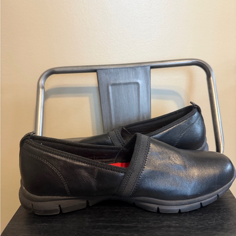 Skechers Work Black Slip Resistant Shoes Memory Foam Relaxed Fit - Picture 8 of 16